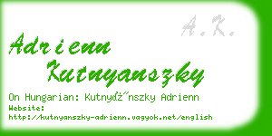 adrienn kutnyanszky business card